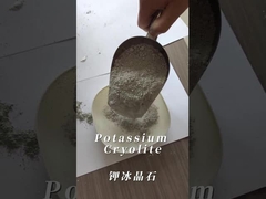 Gray potassium cryolite